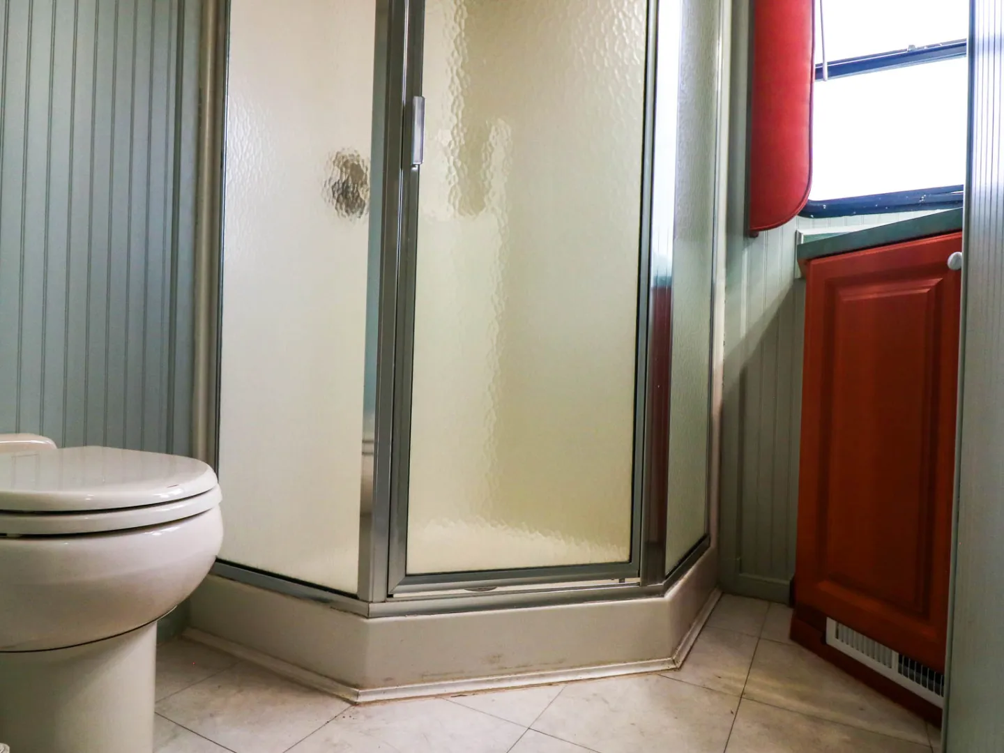 a close up of a door