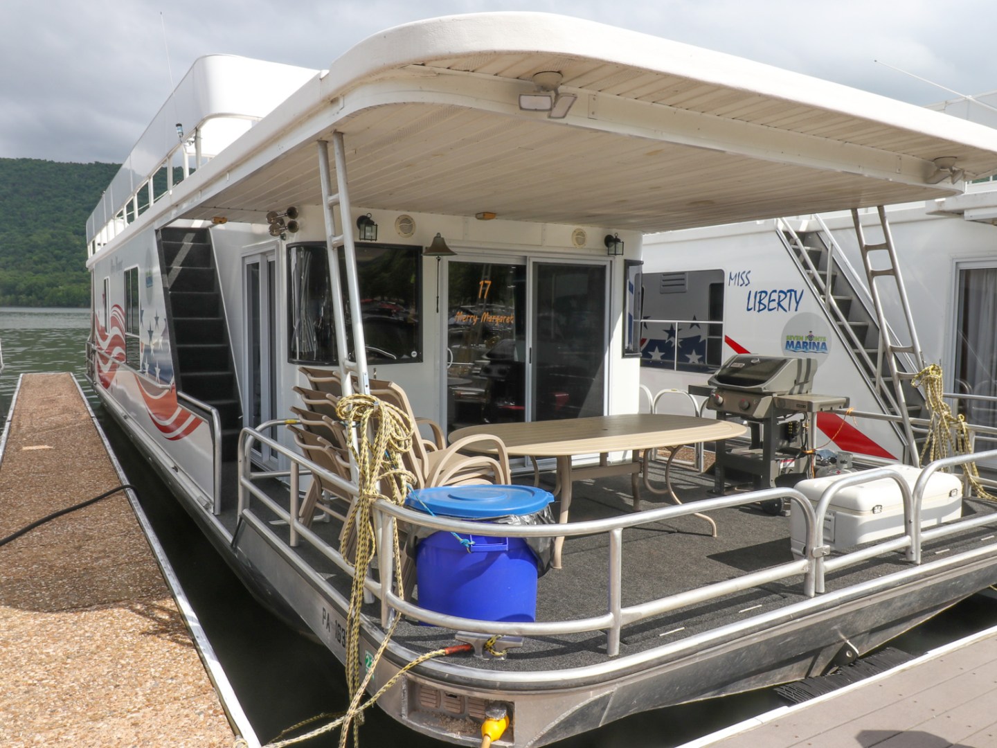 a train parked at a dock