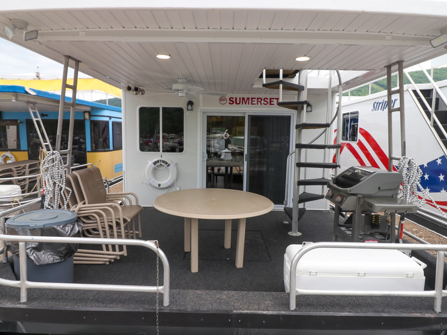 a plane sitting on top of a chair
