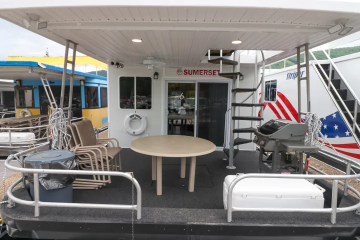 a plane sitting on top of a chair