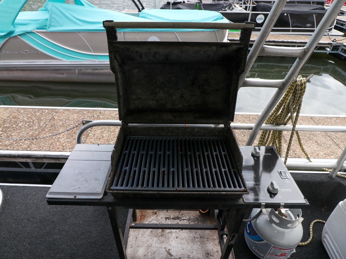 a boat sitting on top of a table