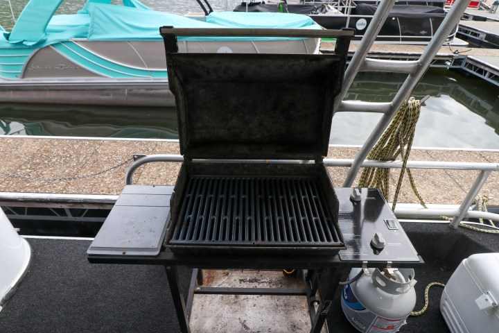 a boat sitting on top of a table